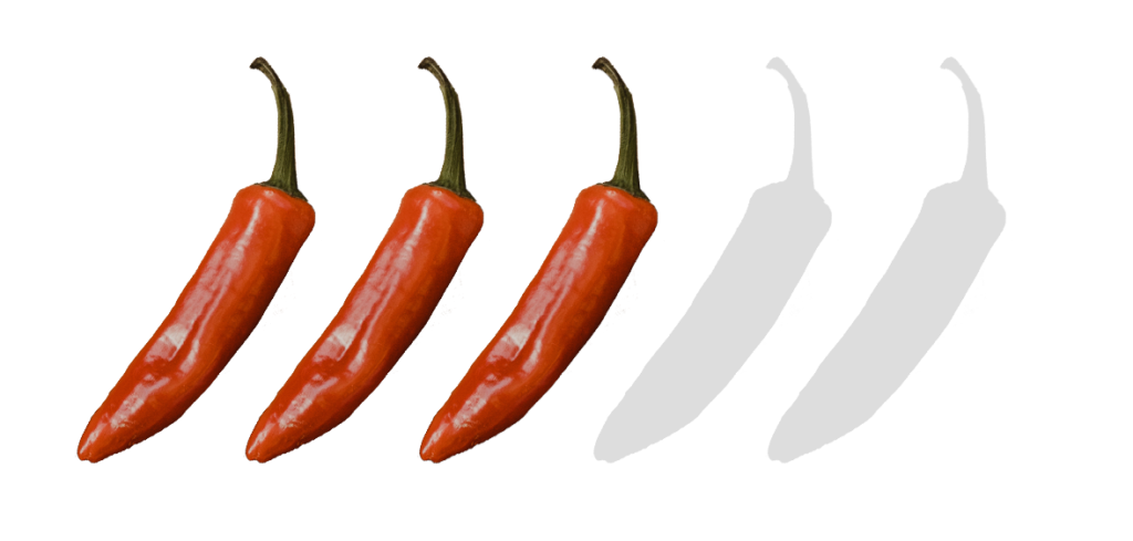 3 star spicy chilli flavour